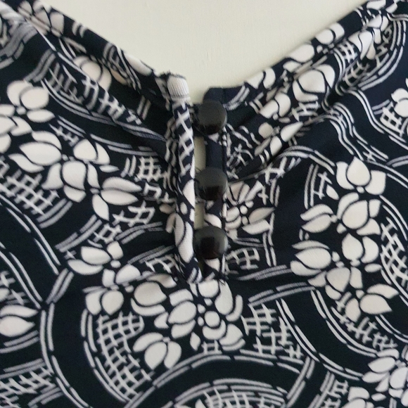 Laura Ashley Long Sleeve Stretch Top Size M - Picture 6 of 8